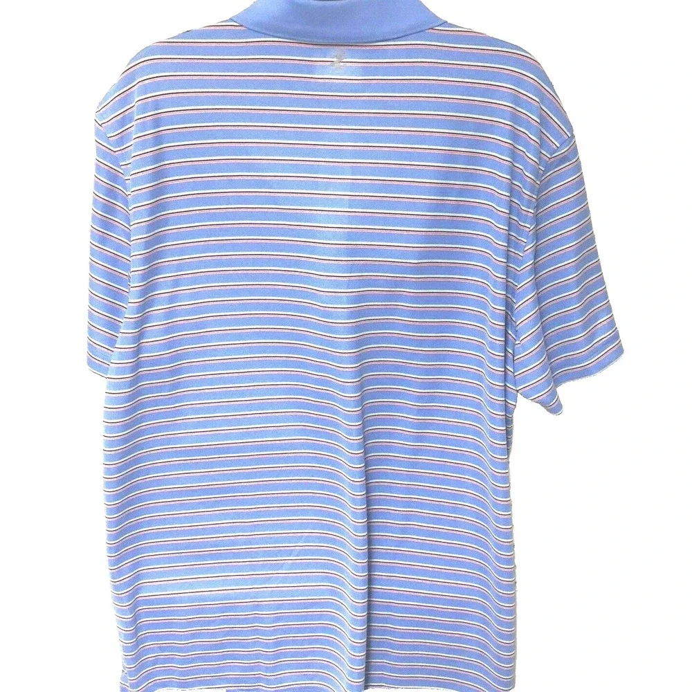 NWT Izod Mens Golf Polo Shirt Wicking Performance Stripes Athleisure XL Active - Picture 3 of 5
